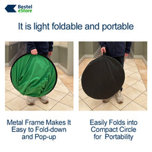 Load image into Gallery viewer, Portable Double Sided 2-in-1 Background (Chroma Green/Chroma Blue)