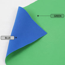 Load image into Gallery viewer, Portable Double Sided 2-in-1 Background (Chroma Green/Chroma Blue)
